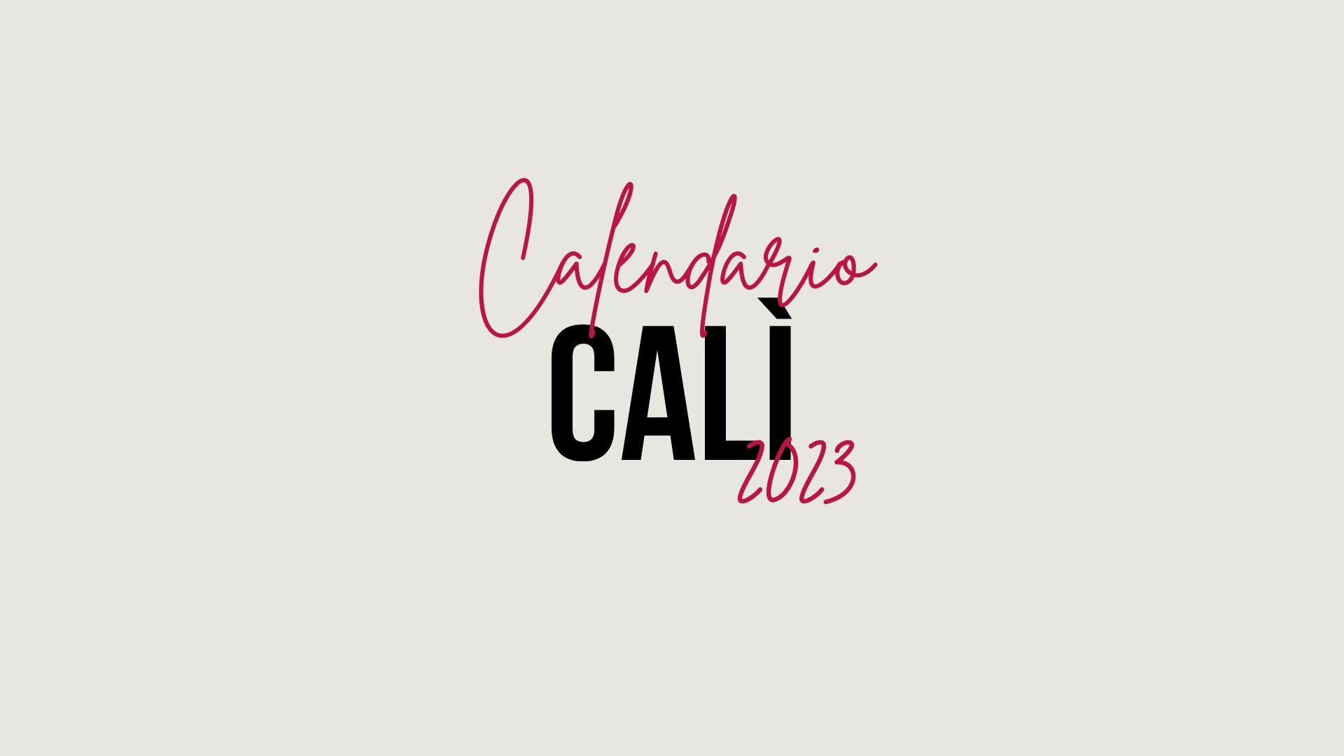 Linea Calì Calendar 2023 — Cover