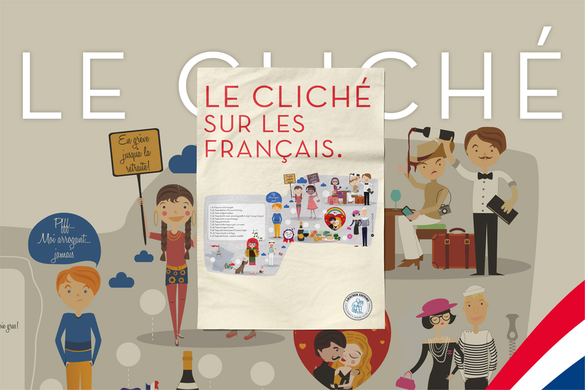 Le Cliché sur les Français — cultural infographic